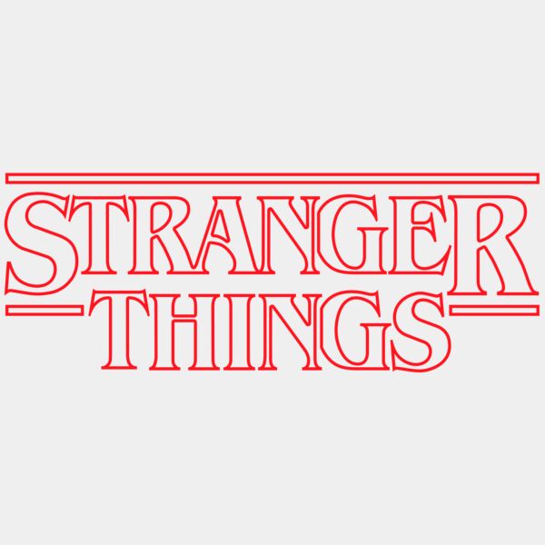 Stranger Things Transparent Logo Thumbnail